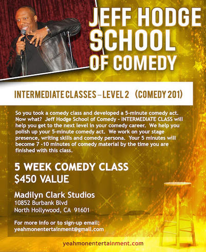 Jeff Hodge School of Comedy - Intermediate Classes